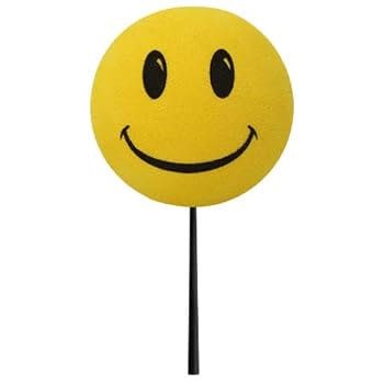 Usaタカ*Smile Amazon.com: Tenna Tops Yellow Happy Smiley Face Car Decor